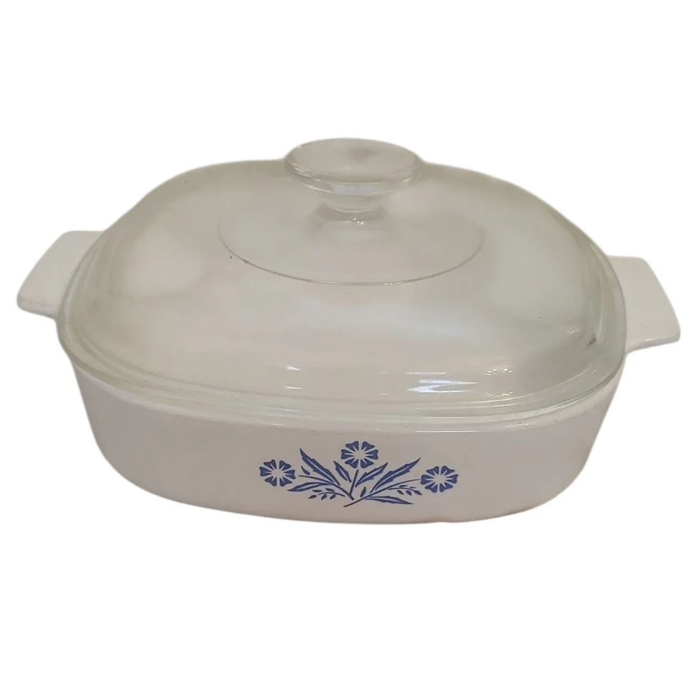 Vintage Corning Ware A-B-B Blue Cornflower Casserole Dish